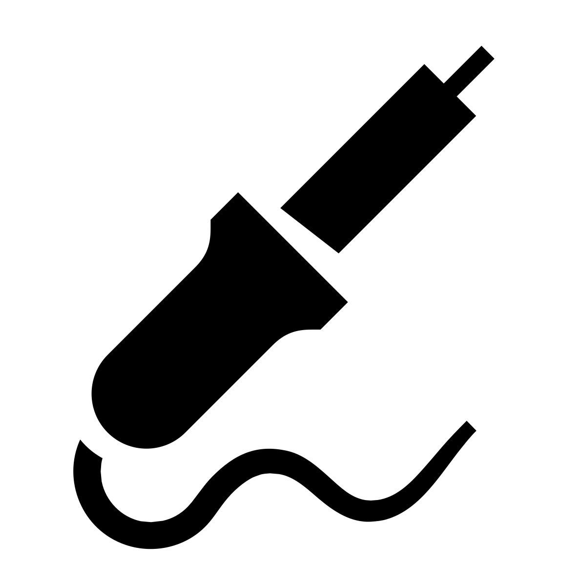 glyph neue style lötkolben icon