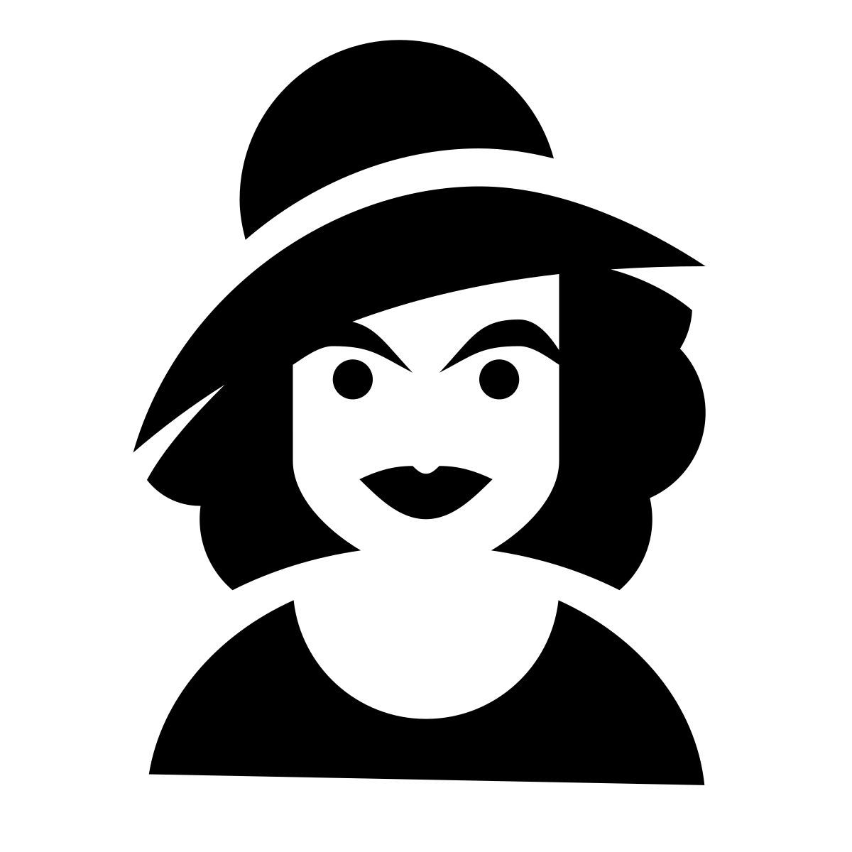 glyph neue style sophia loren icon