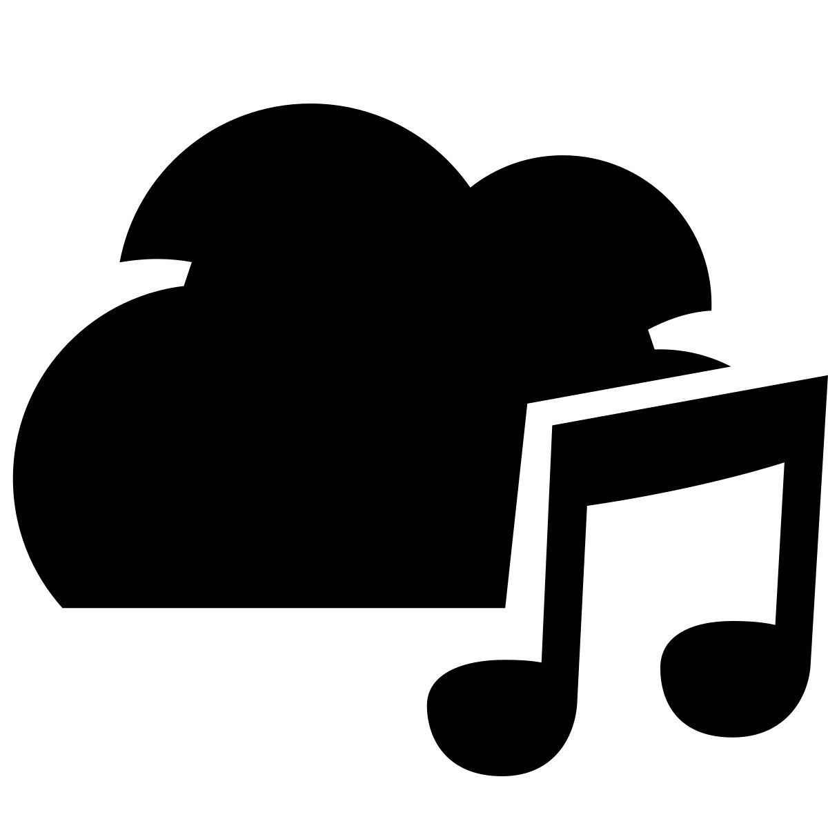 glyph neue style 声音云 icon