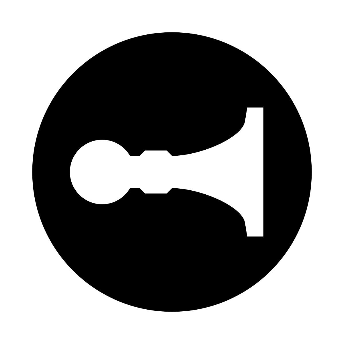 glyph neue style schallhorn icon
