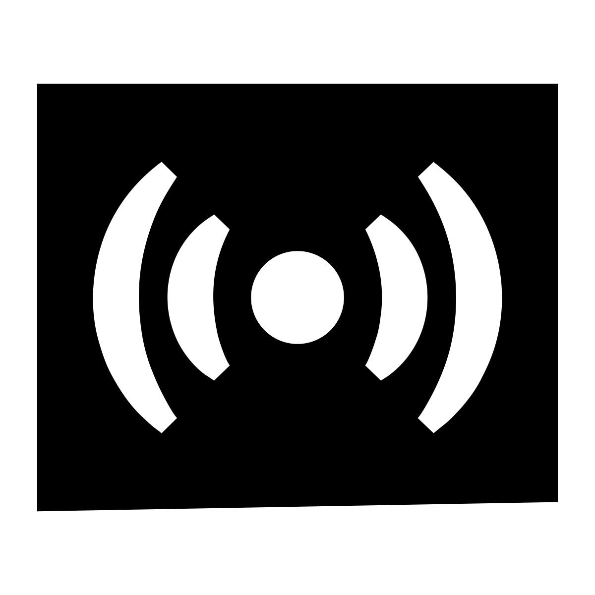 glyph neue style surround sound icon