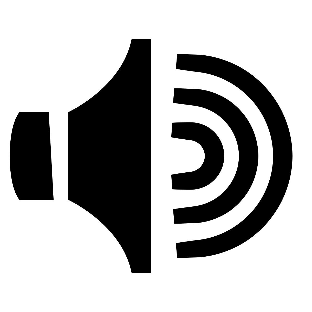 glyph neue style 스피커 icon