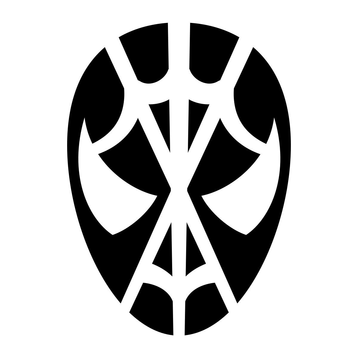 glyph neue style testa di spider man icon