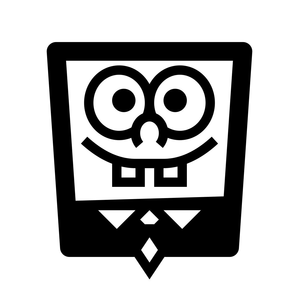 glyph neue style spongebob icon