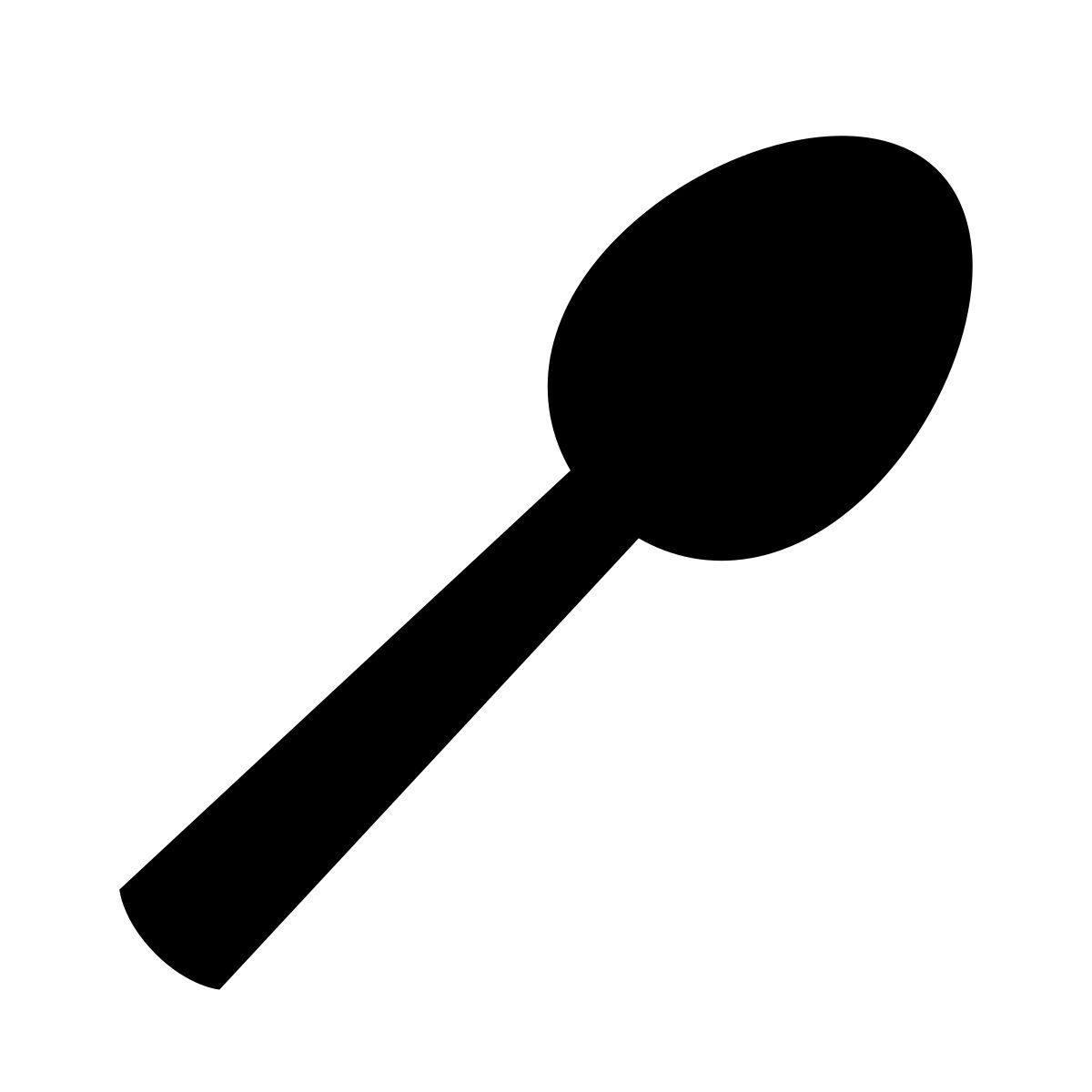 glyph neue style ложка icon