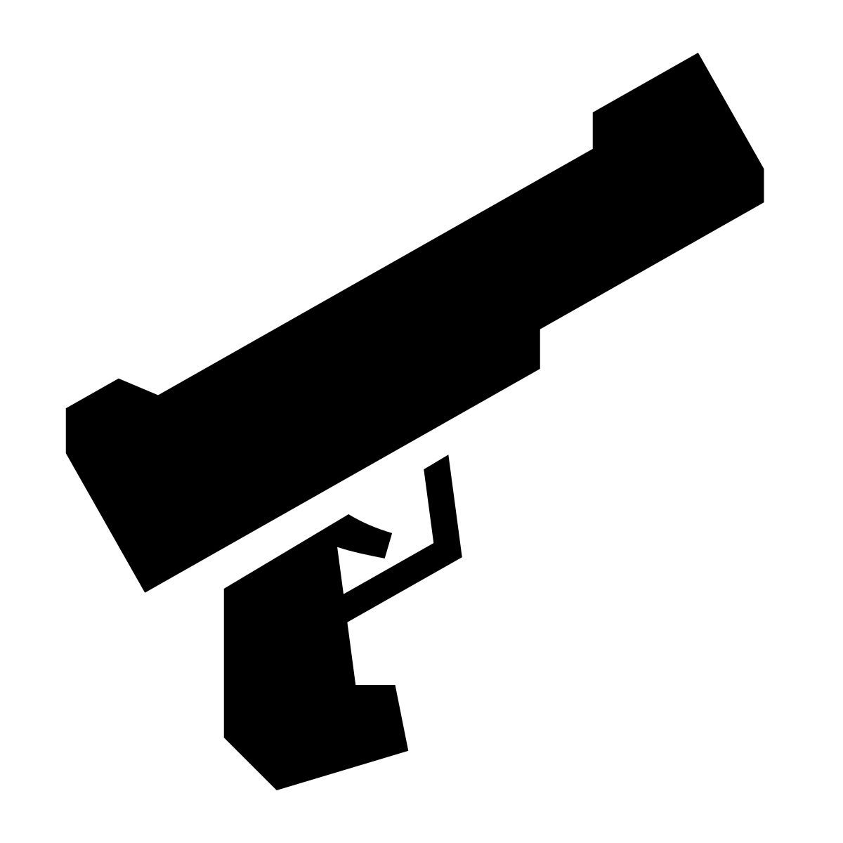 glyph neue style pistola sportiva icon