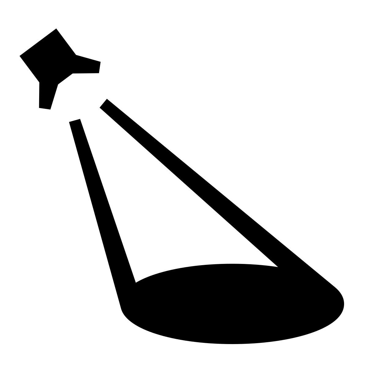 glyph neue style projecteur icon