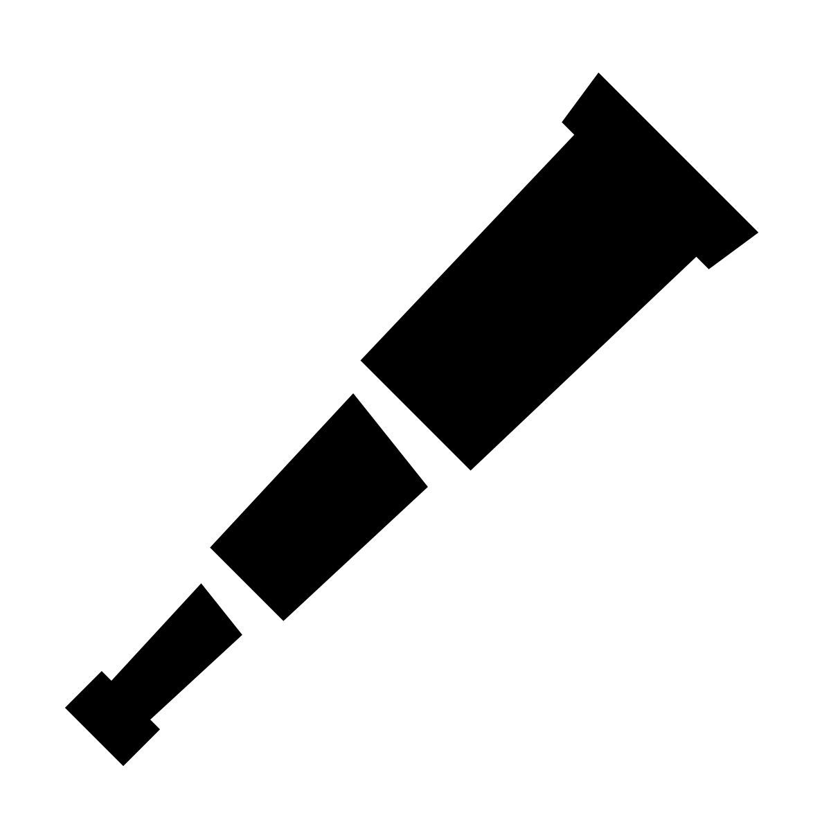 glyph neue style spyglass icon