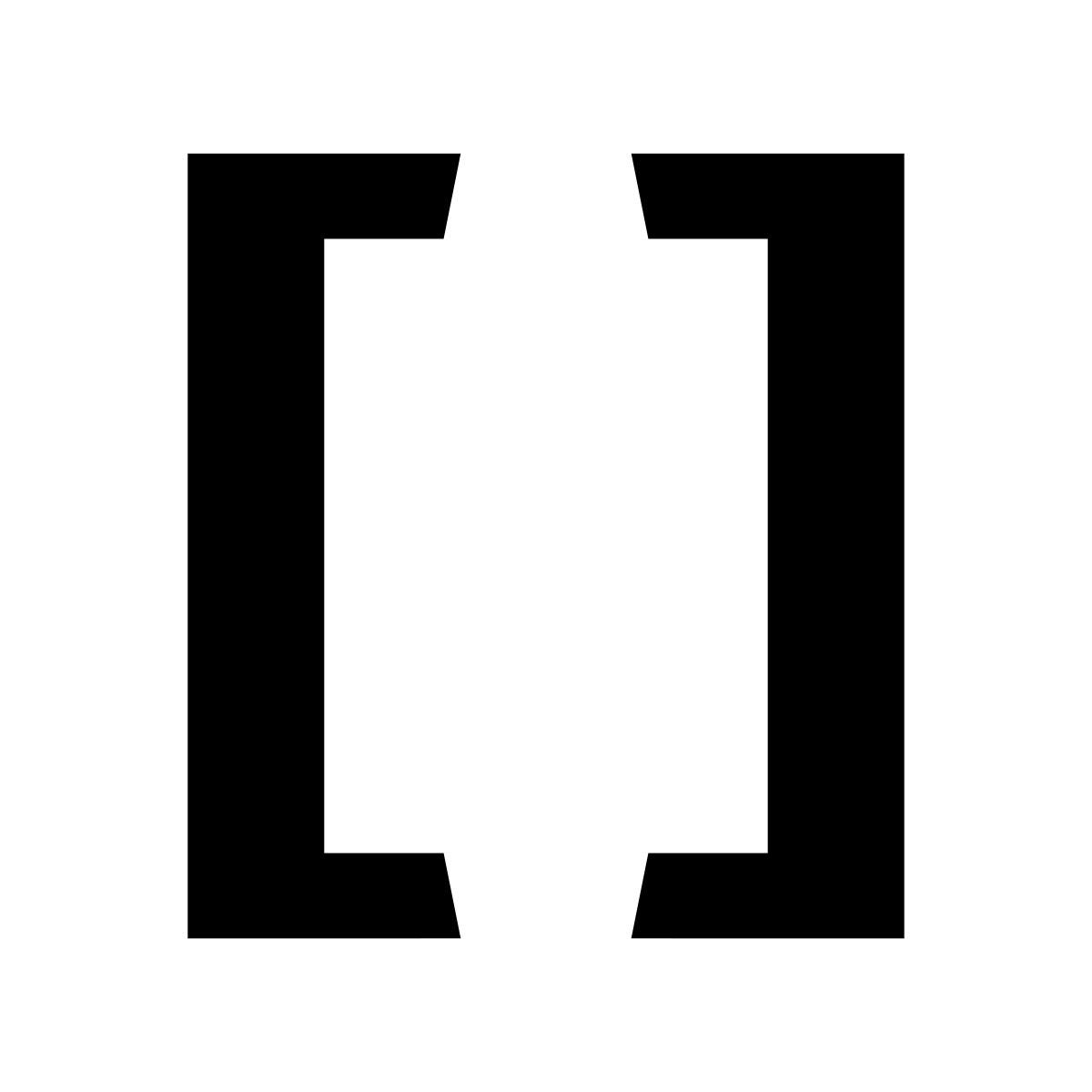 glyph neue style crochets icon