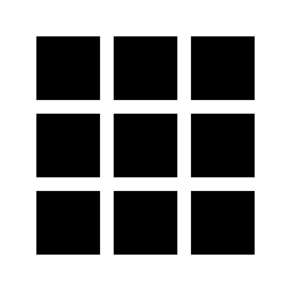 glyph neue style menu quadrado icon