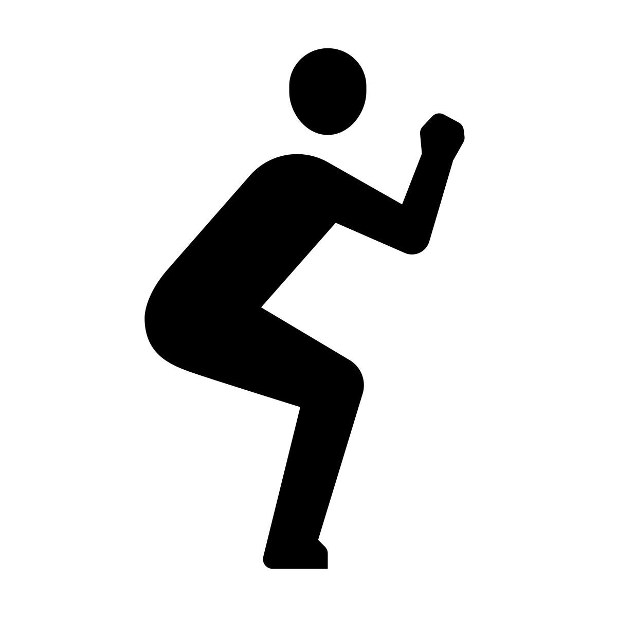 glyph neue style sentadillas icon