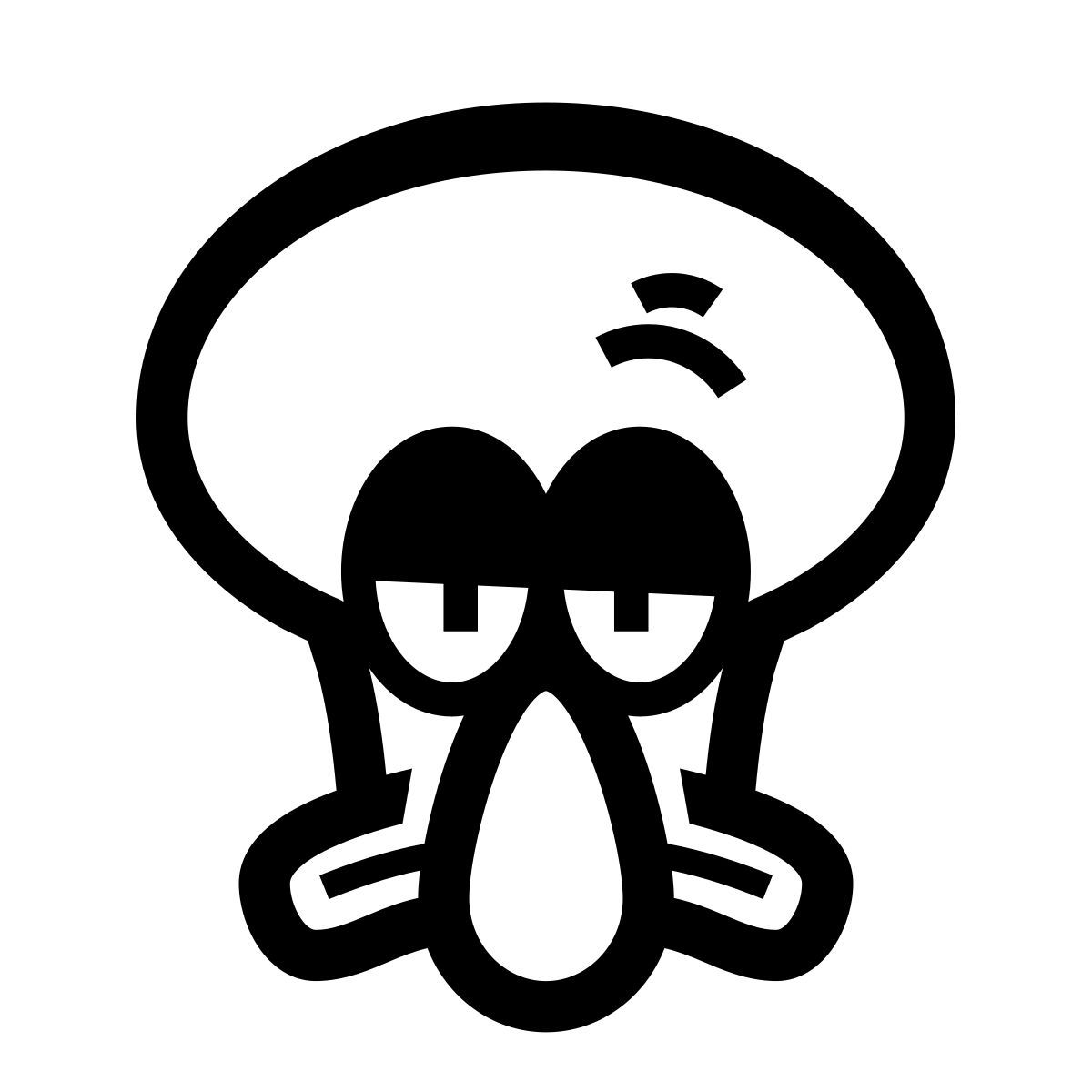 glyph neue style calamardo tentáculos icon