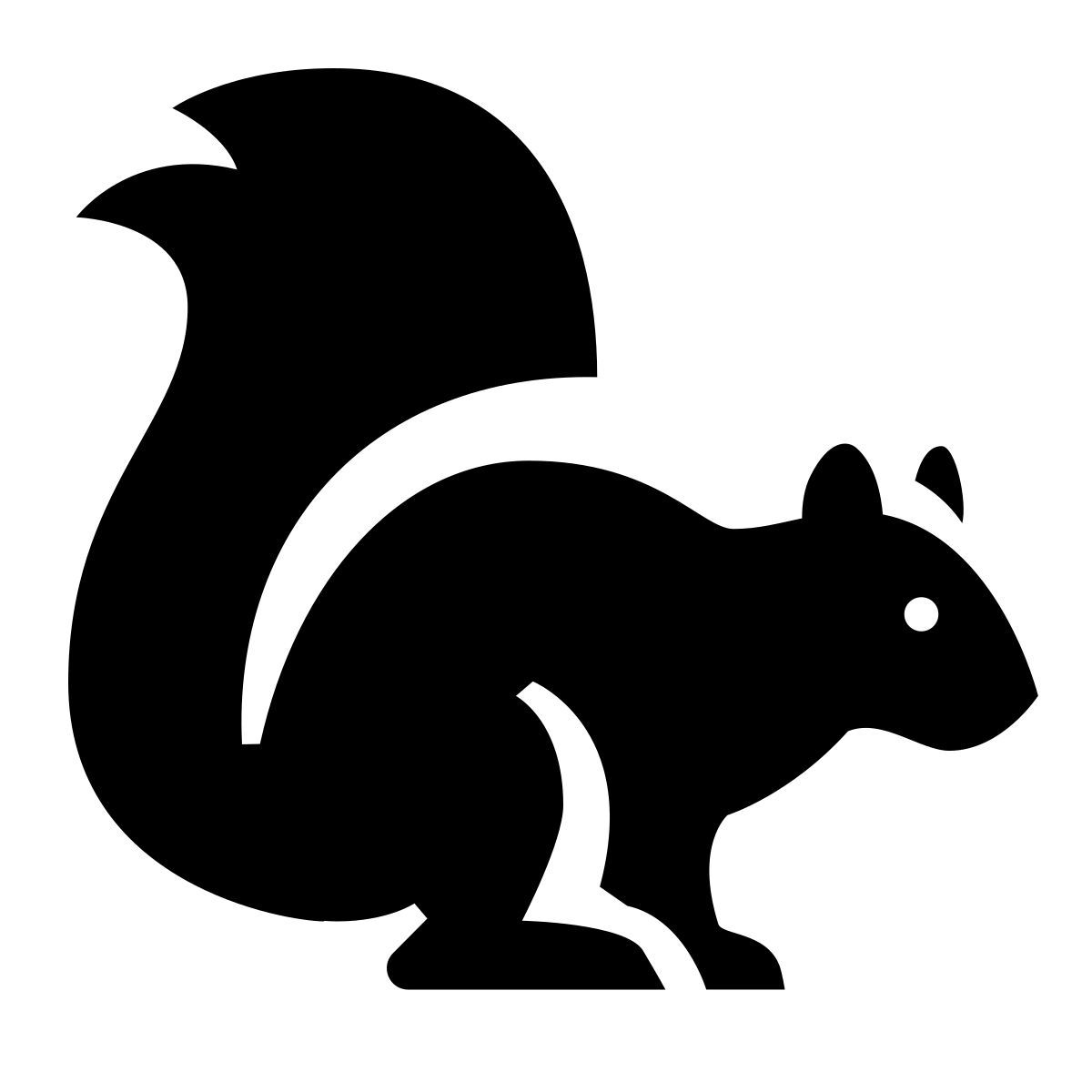 glyph neue style scoiattolo icon