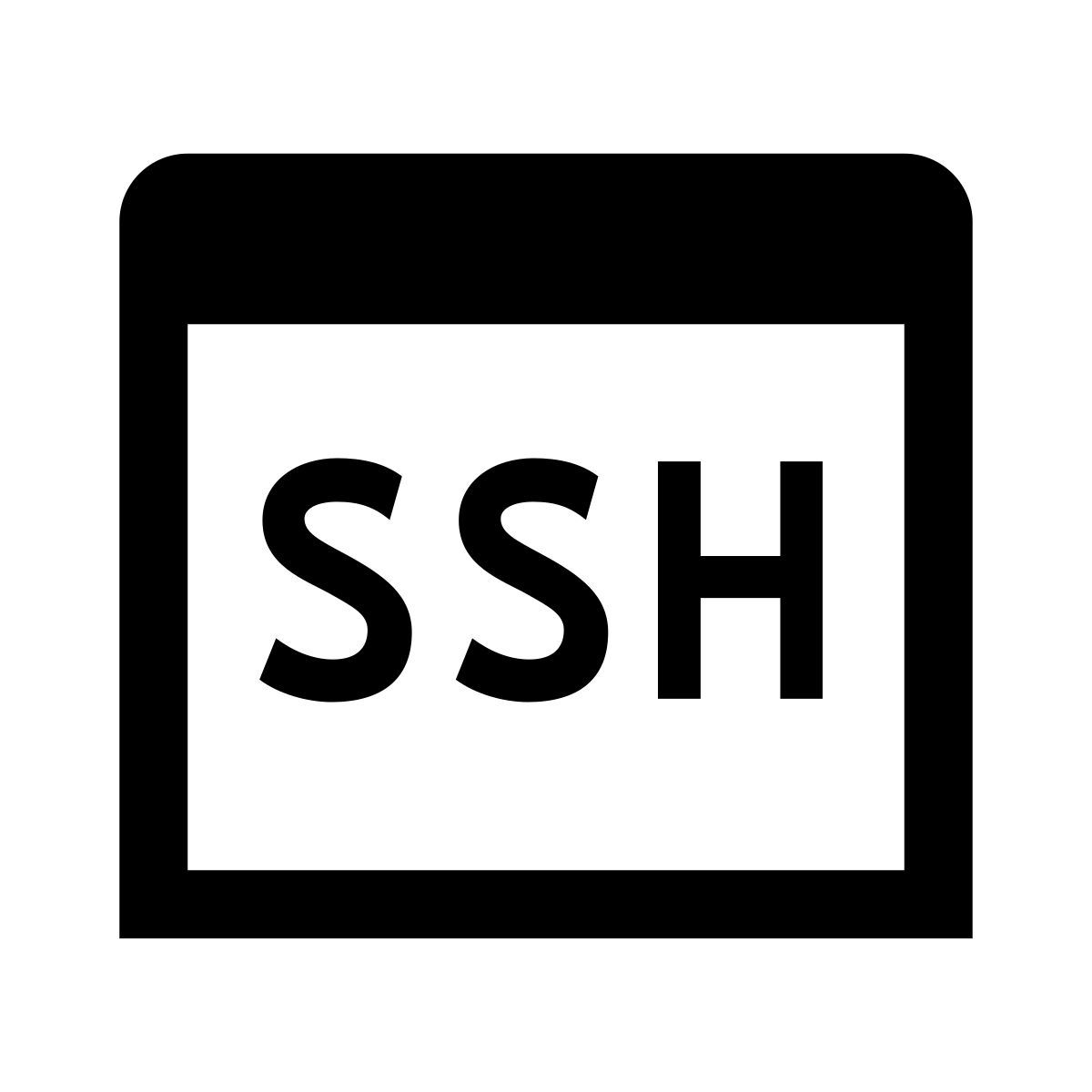 glyph neue style ssh icon