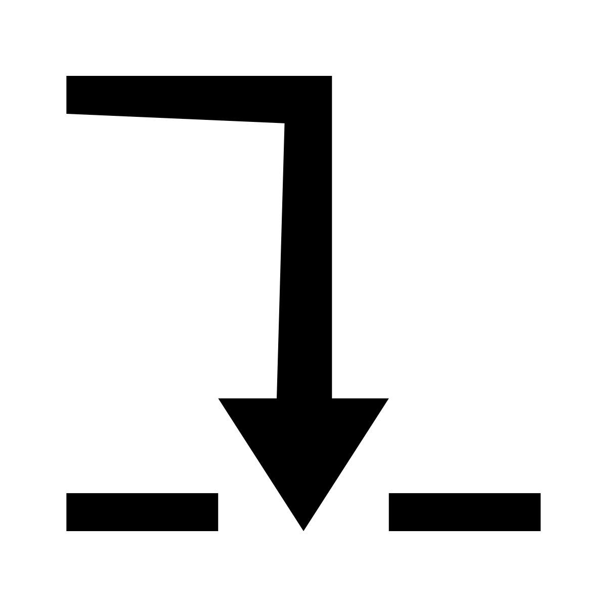 glyph neue style entrar icon