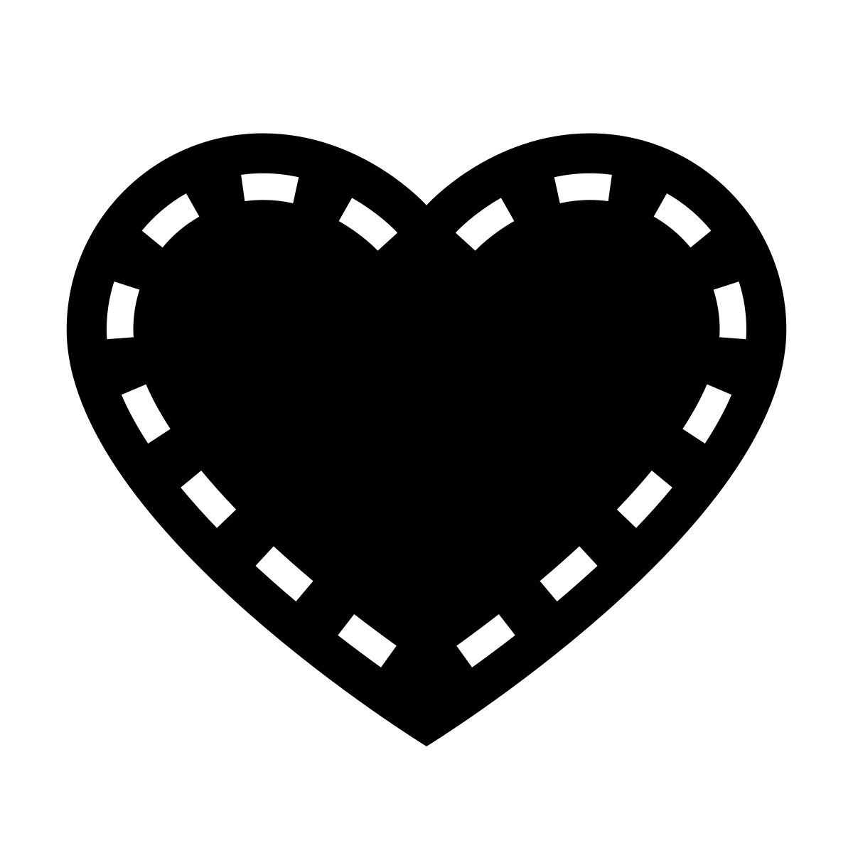 glyph neue style 缝合的心 icon