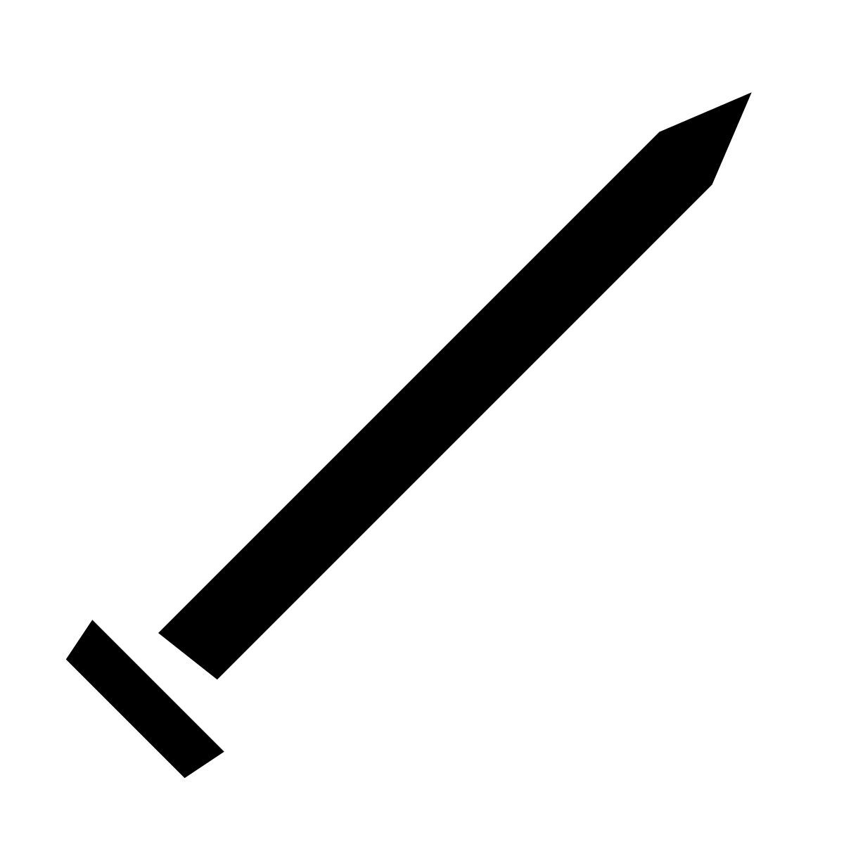 glyph neue style прямой штифт icon