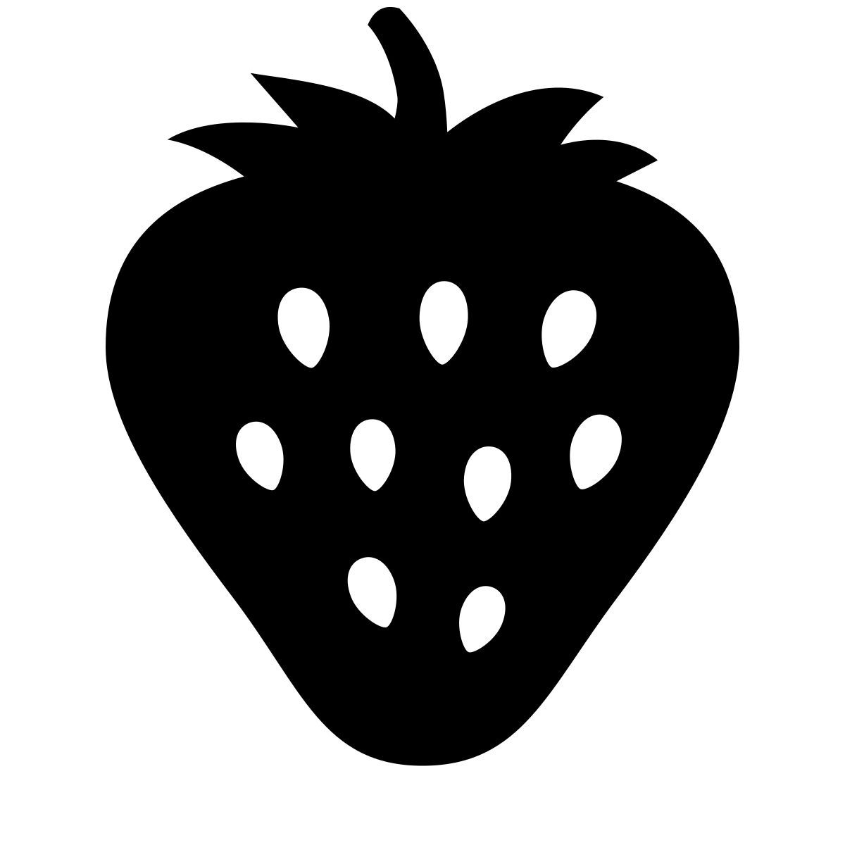 glyph neue style fraise icon