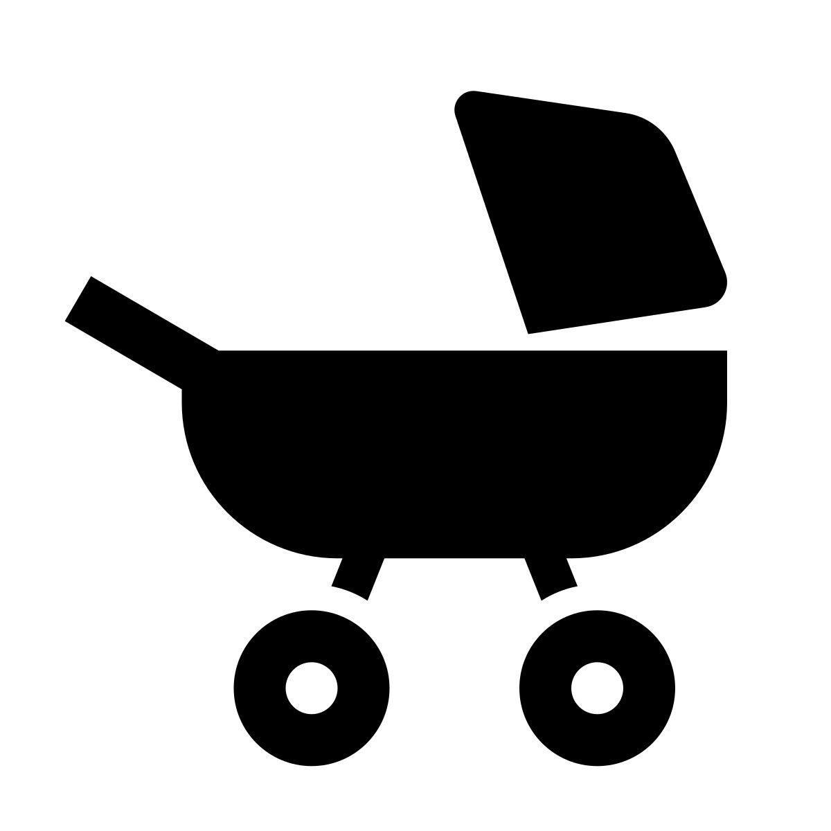 glyph neue style coche de niño icon