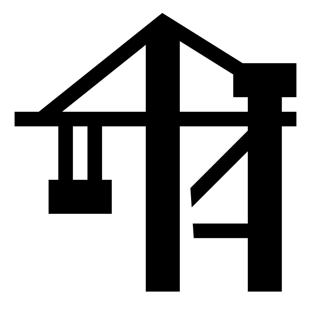 glyph neue style sts crane icon