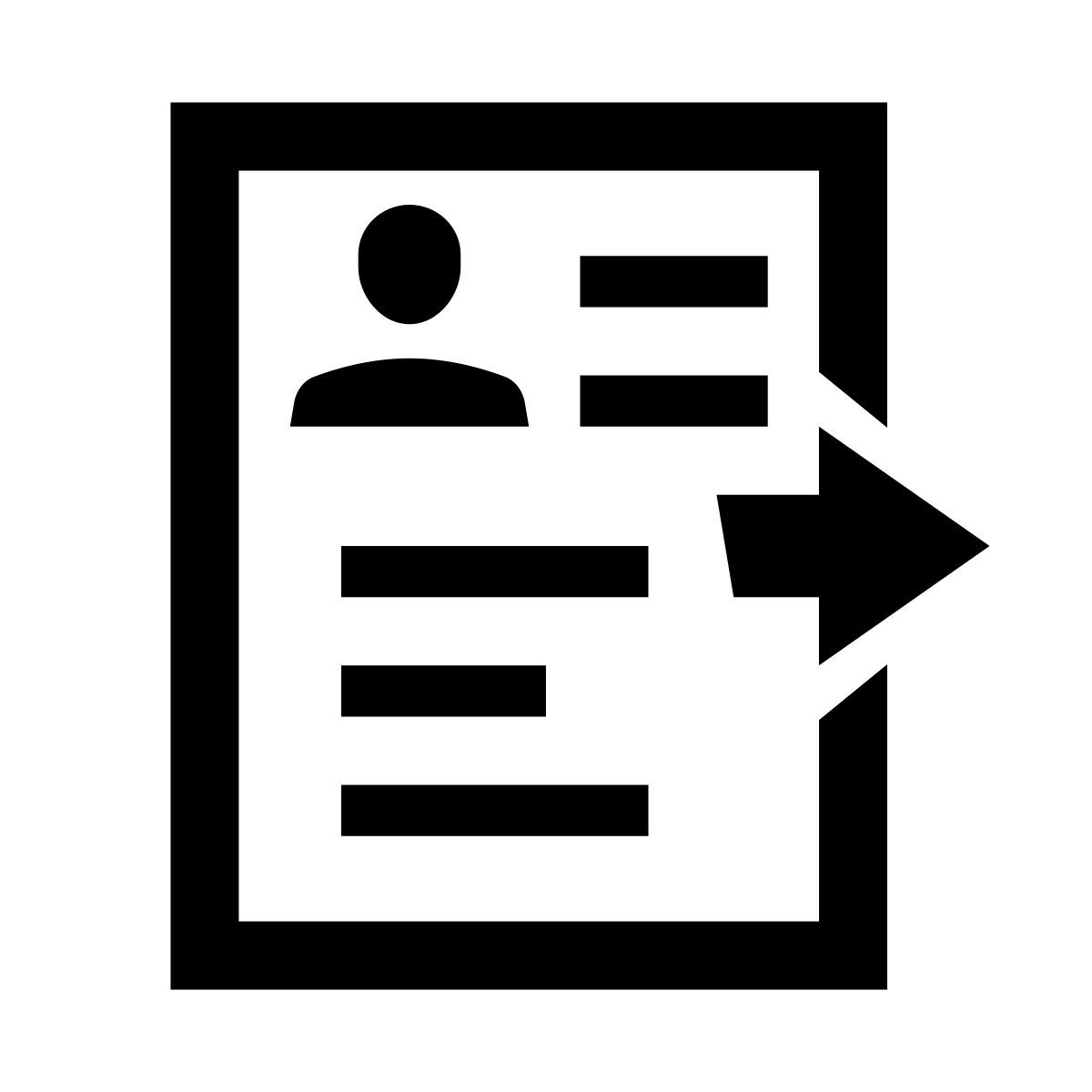 glyph neue style invia curriculum icon