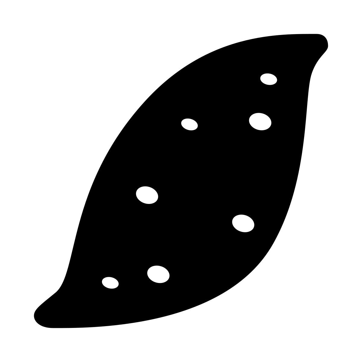 glyph neue style patate douce icon