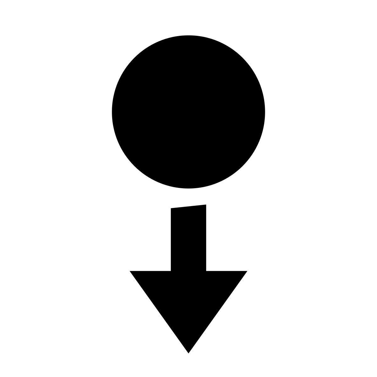 glyph neue style deslizar  para baixo icon