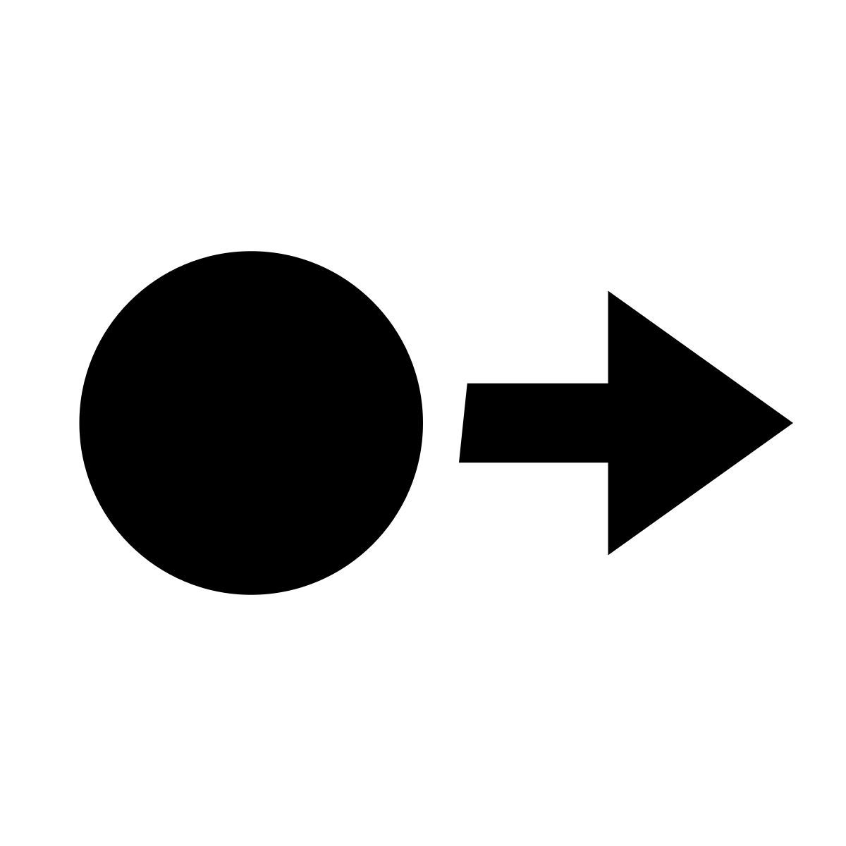 glyph neue style swipe right icon