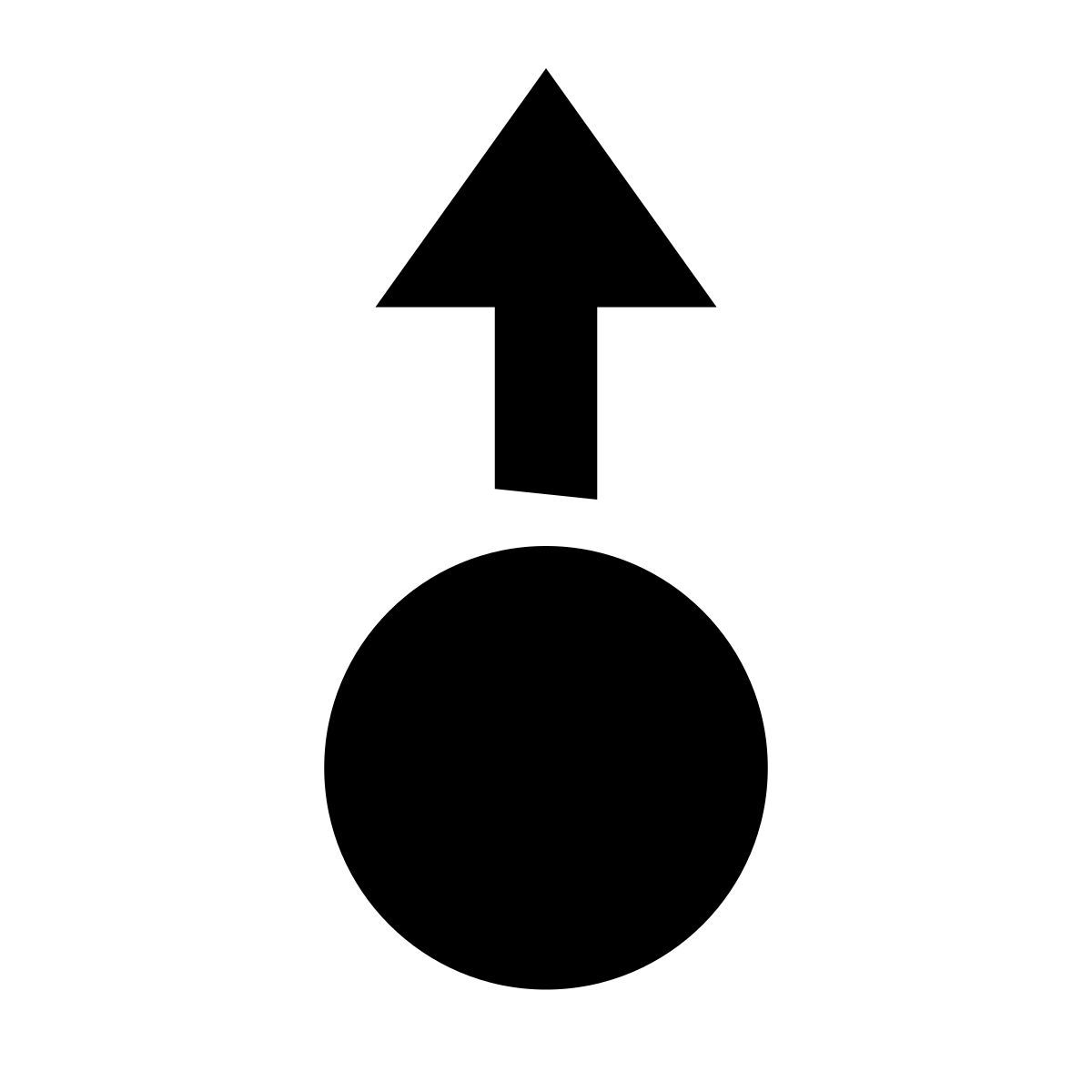glyph neue style deslizar para cima icon