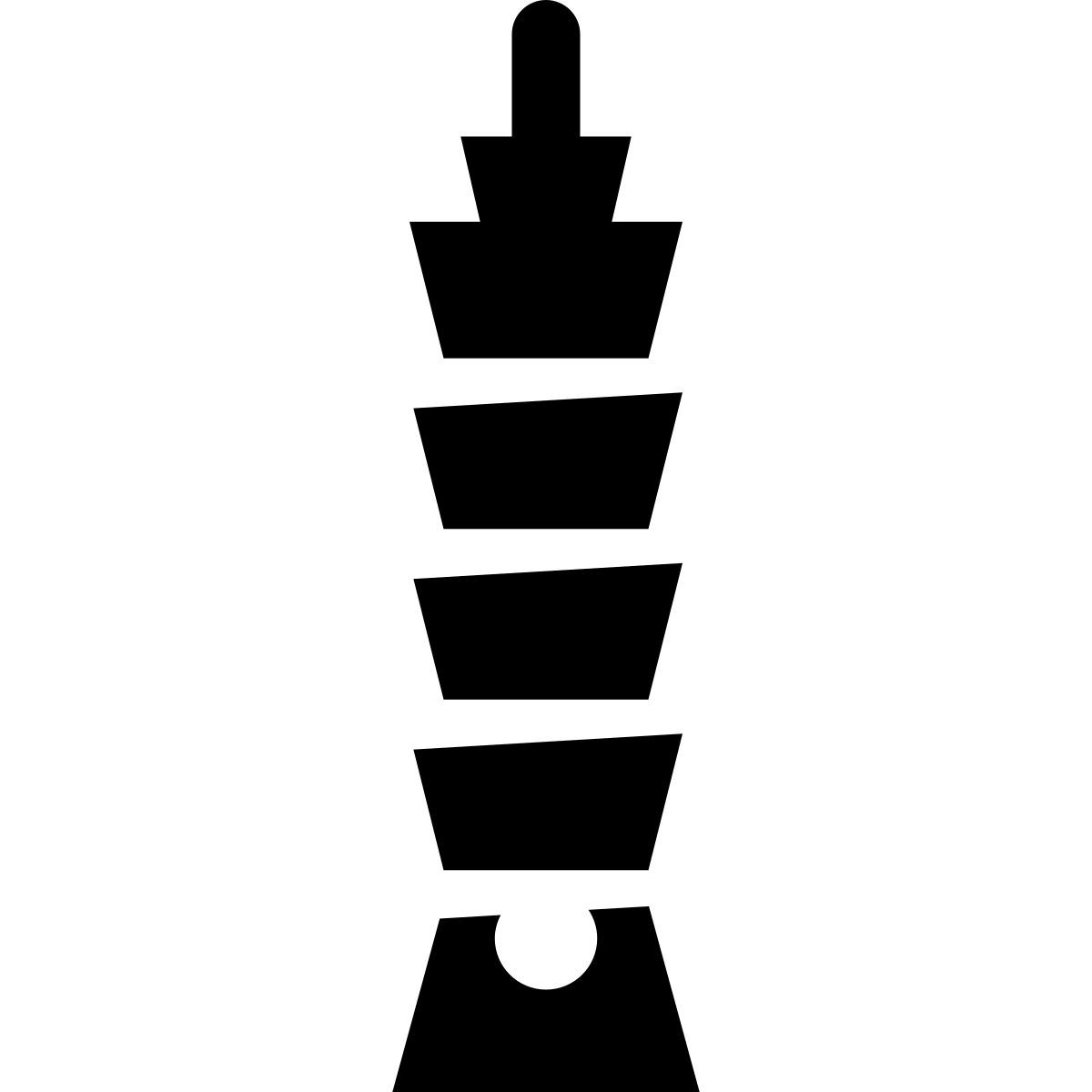 glyph neue style taipei towers icon