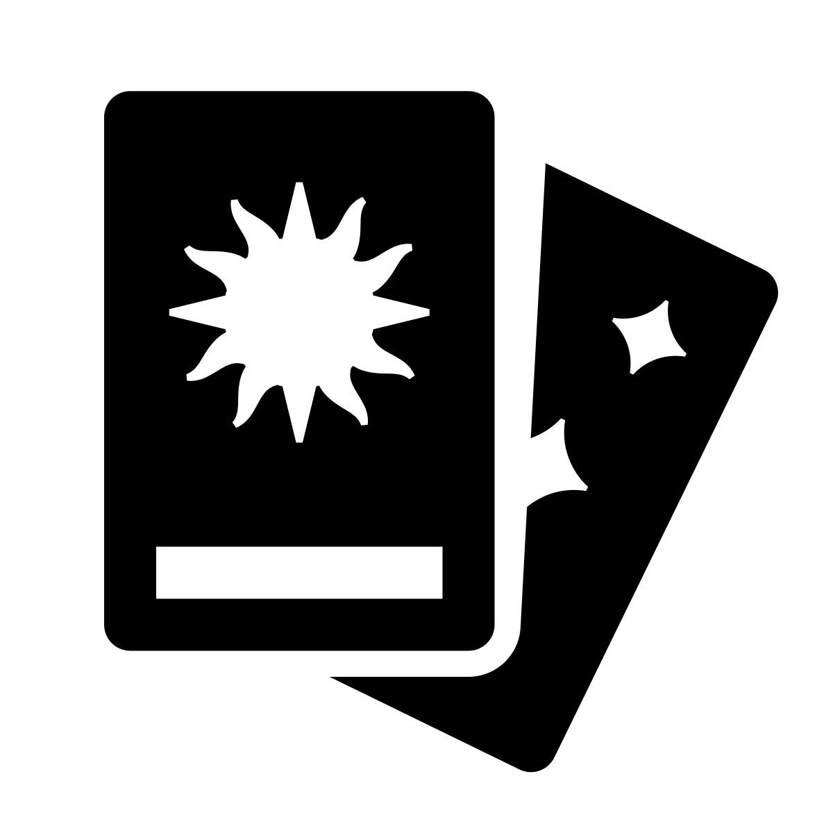 glyph neue style cartas de tarot icon
