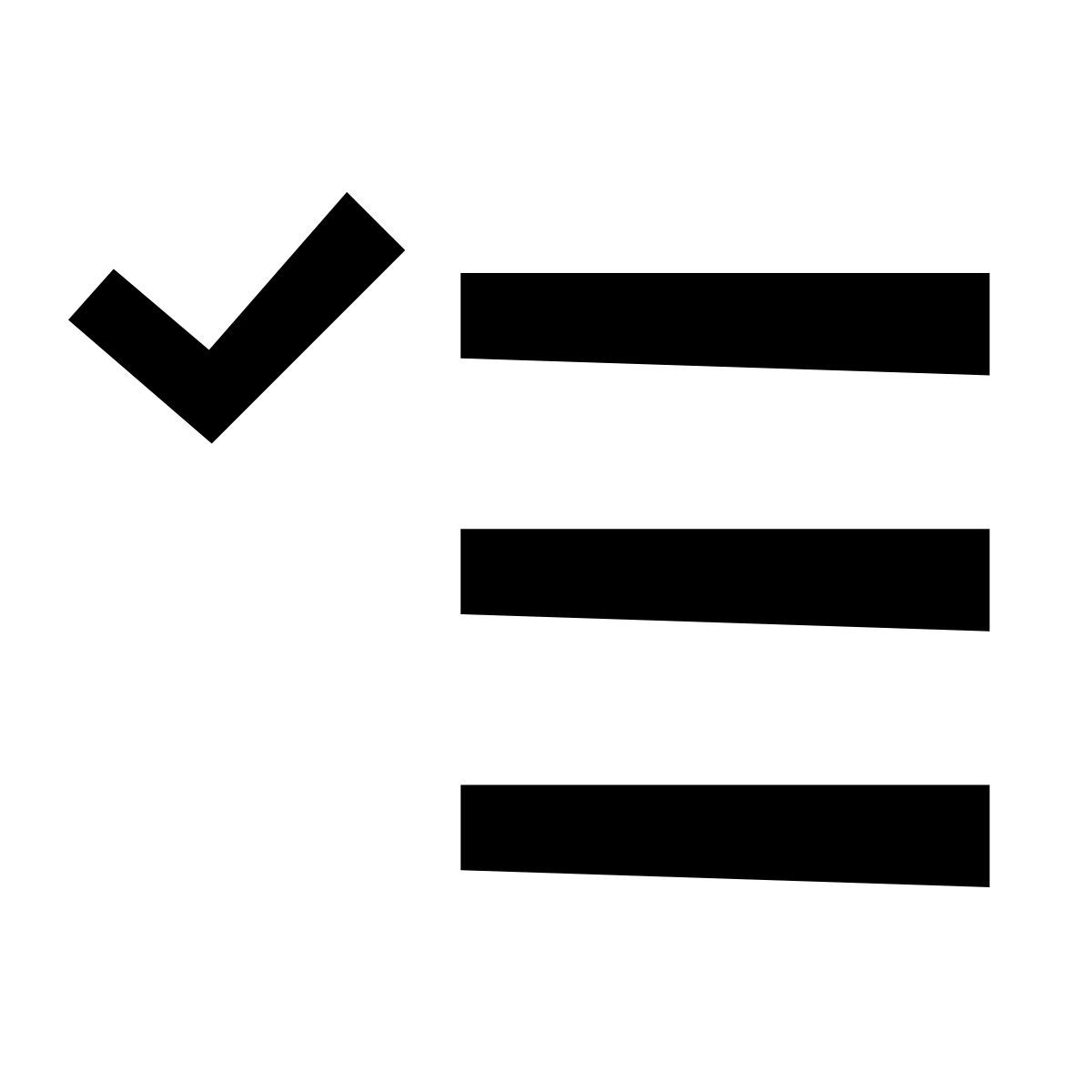 glyph neue style lista de tarefas icon
