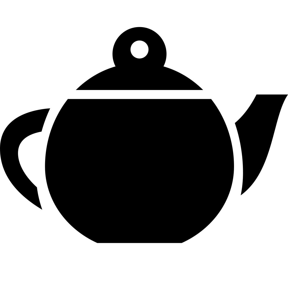 glyph neue style teapot icon