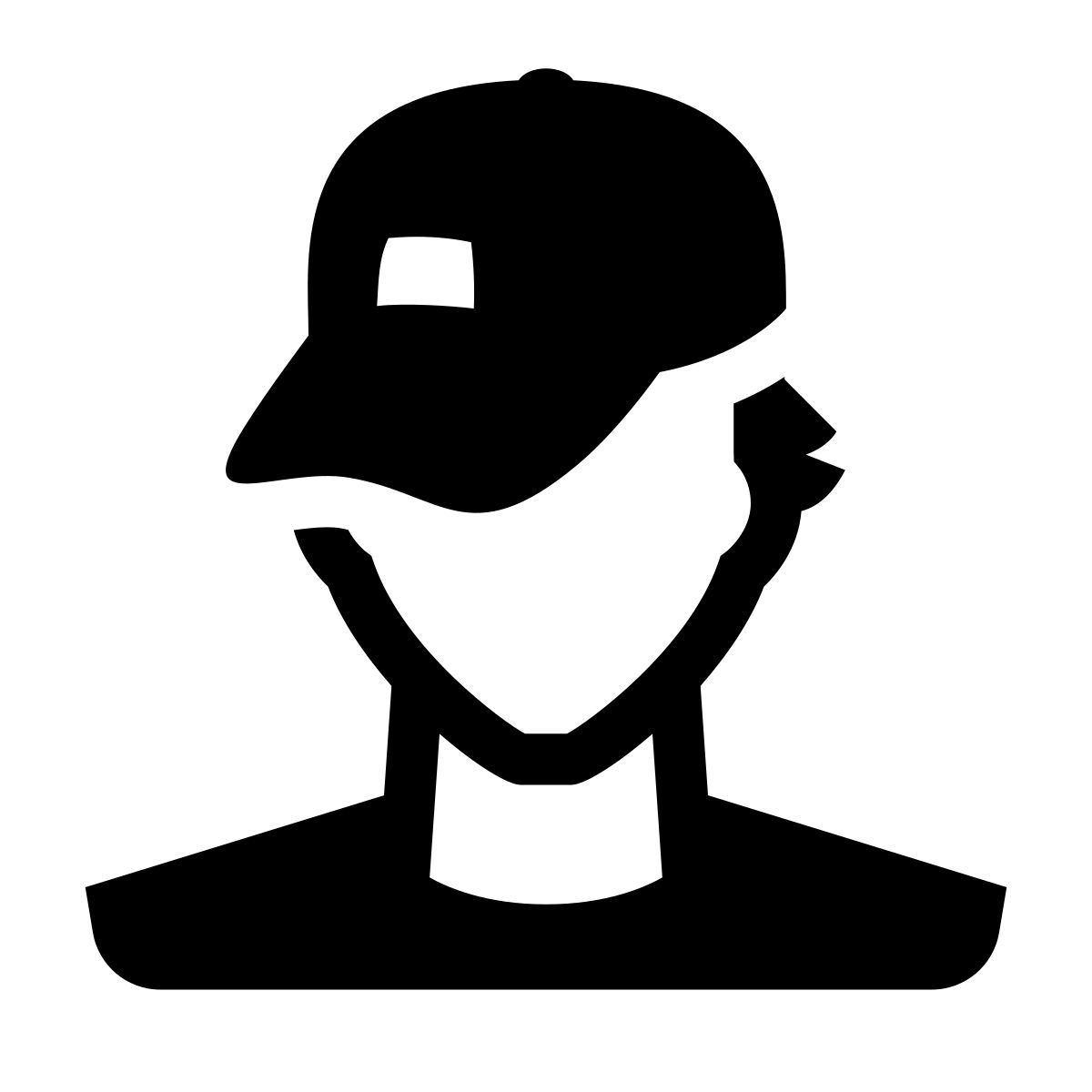 glyph neue style adolescente di sesso maschile icon