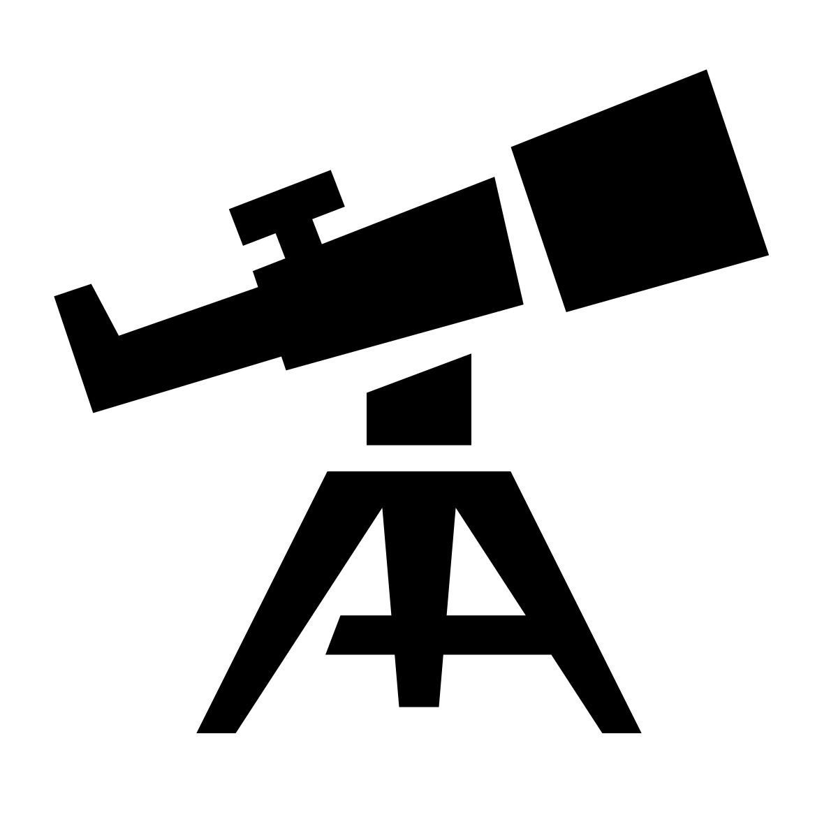 glyph neue style telescope icon