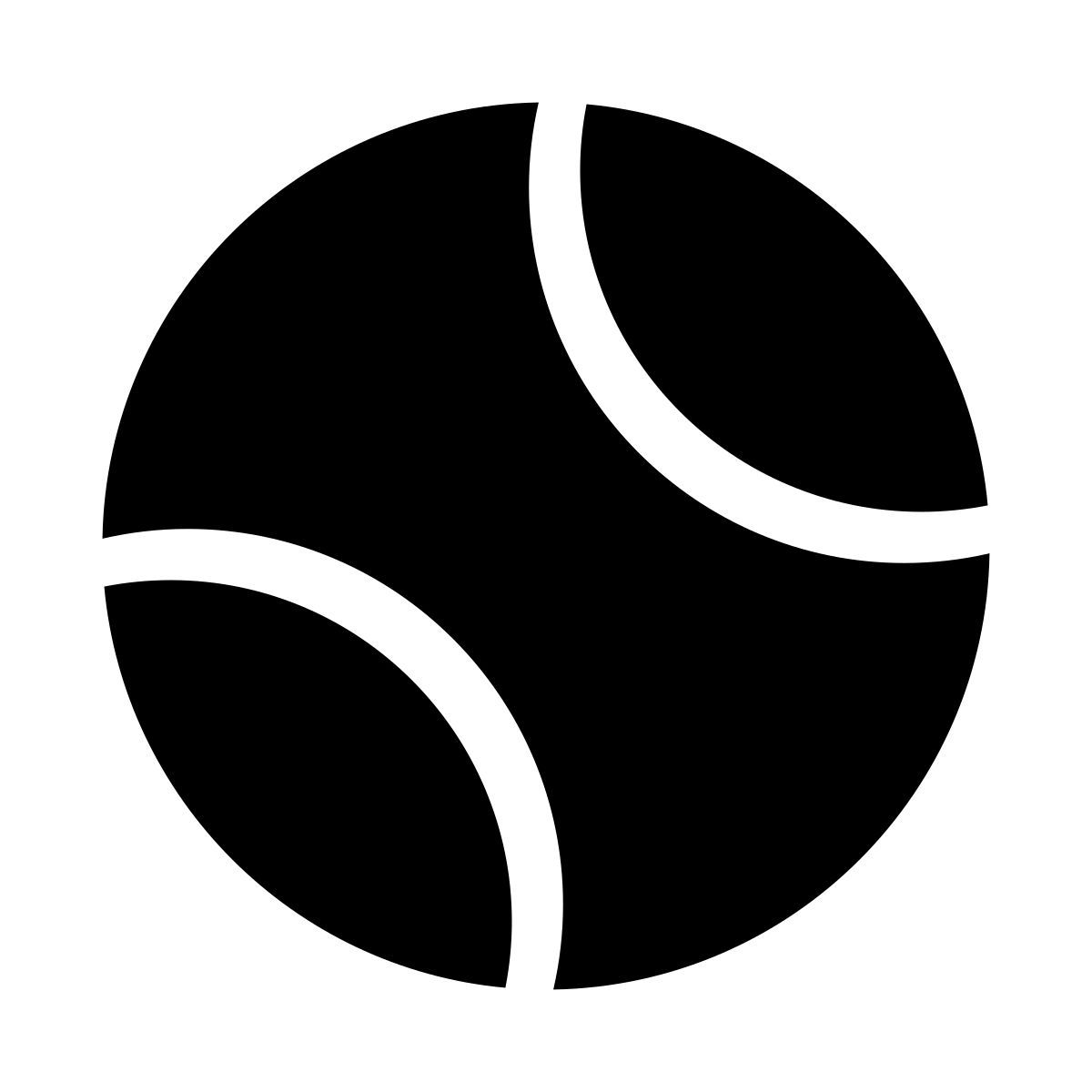 glyph neue style tennisball icon