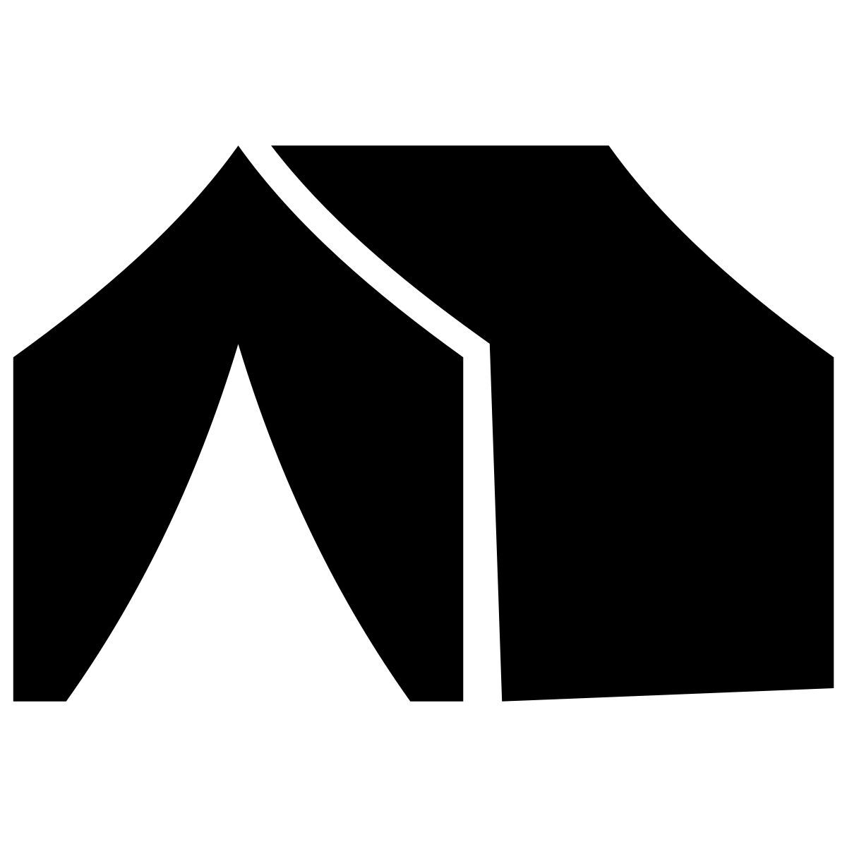 glyph neue style tienda de campaña icon