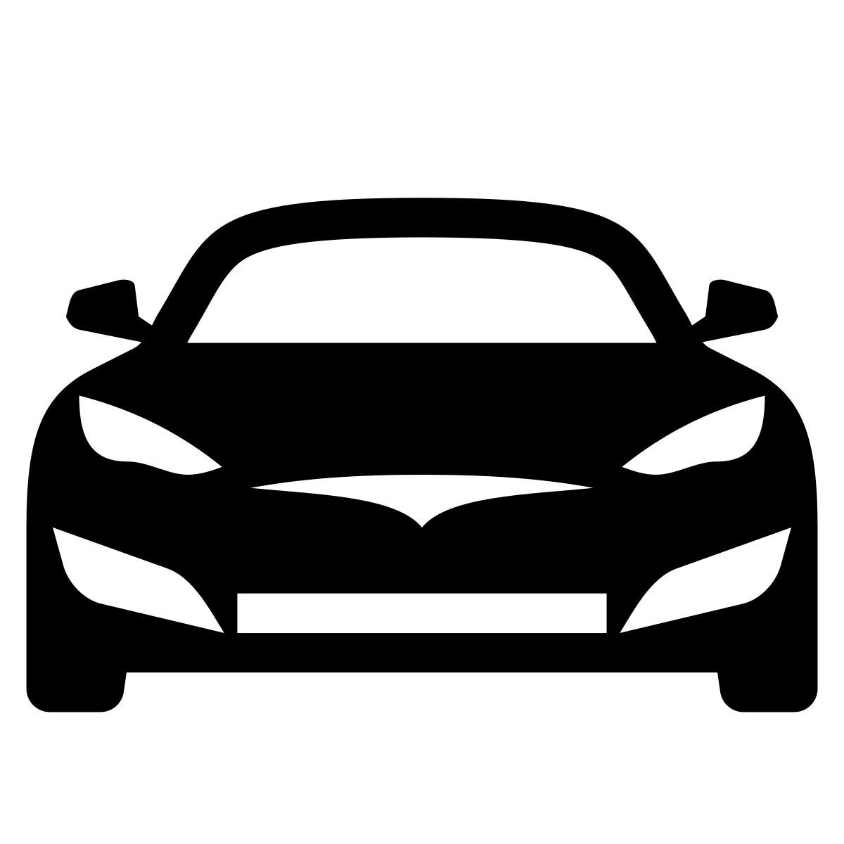 glyph neue style tesla model s icon