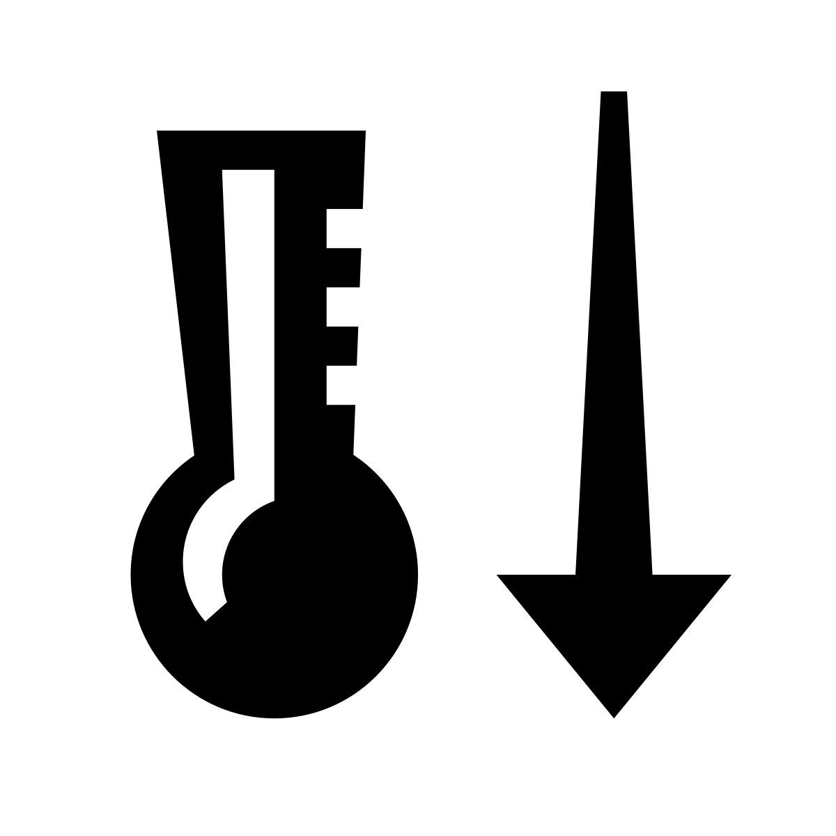 glyph neue style 体温計ダウン icon