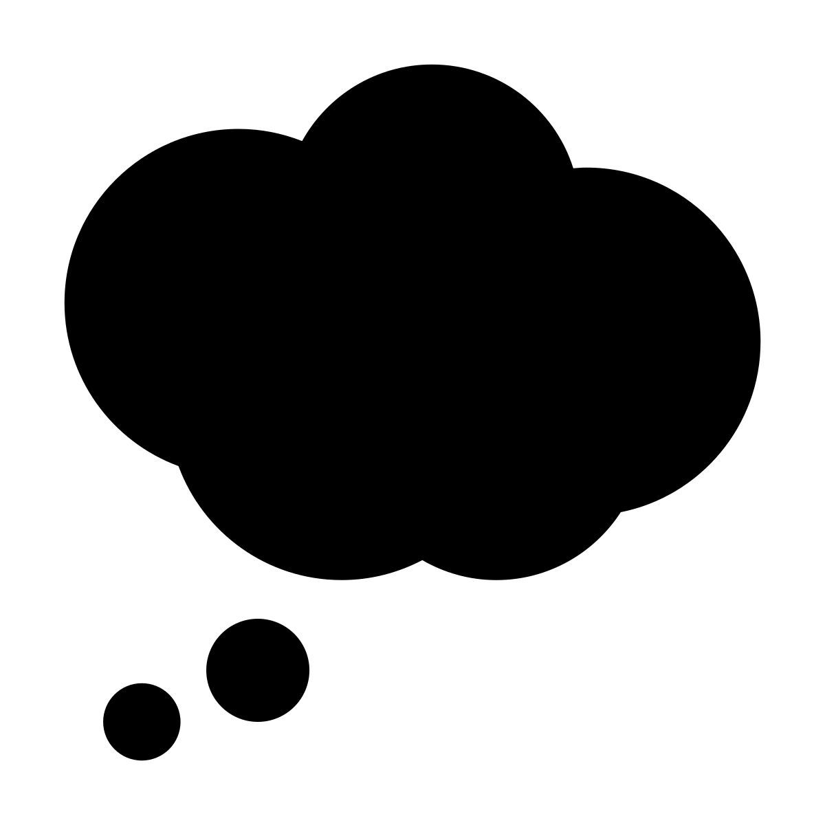 glyph neue style denkblase icon