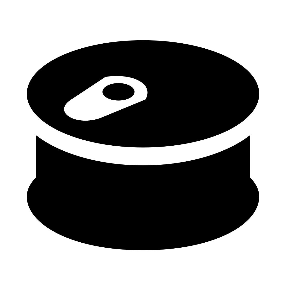 glyph neue style boîte de conserve icon