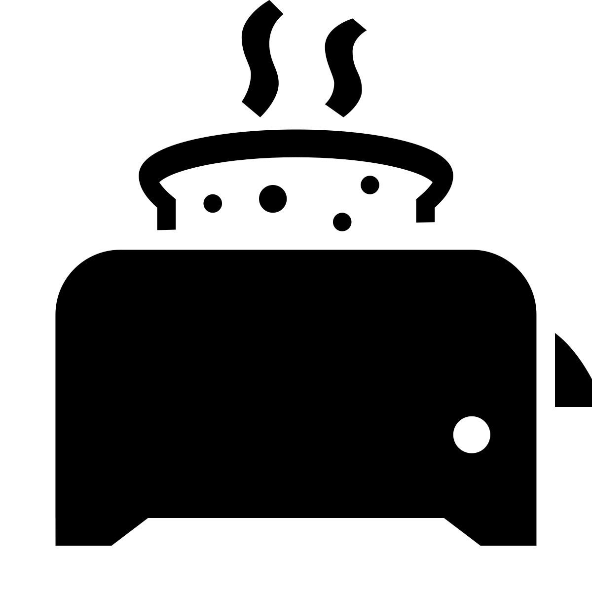 glyph neue style toaster icon