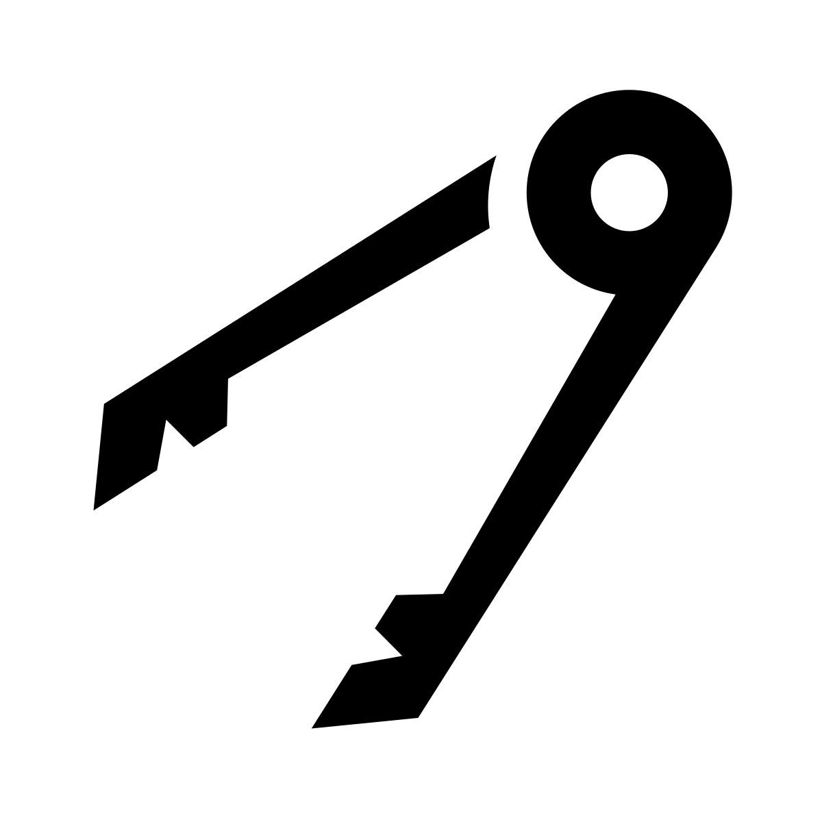 glyph neue style tongs icon