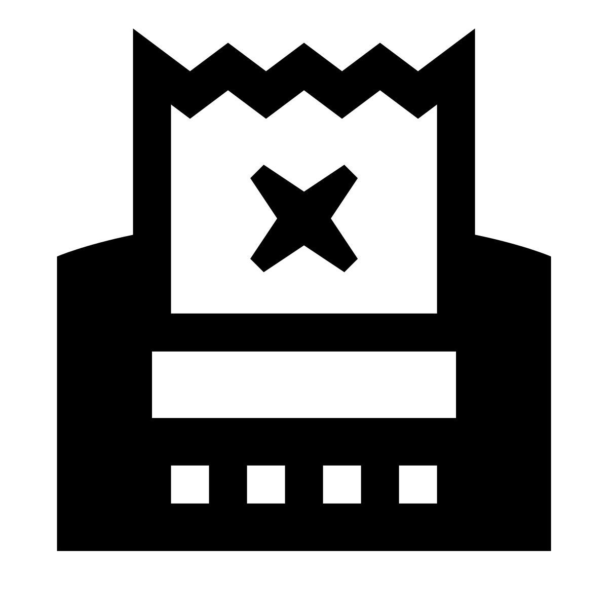 glyph neue style транзакция отклонена icon
