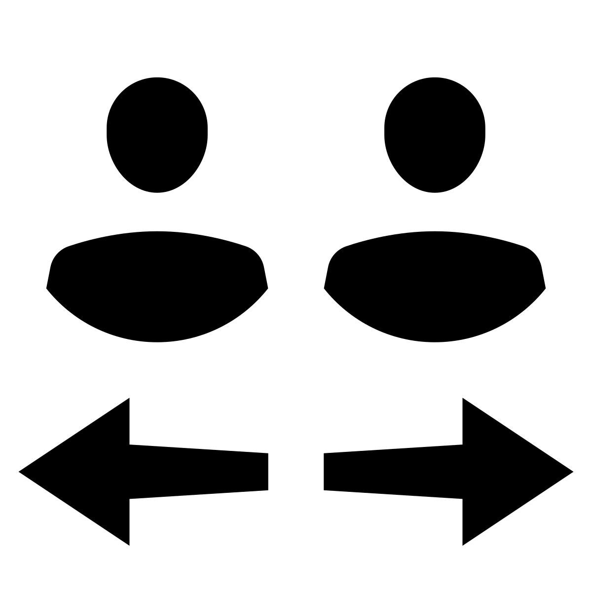 glyph neue style transfert entre utilisateurs icon