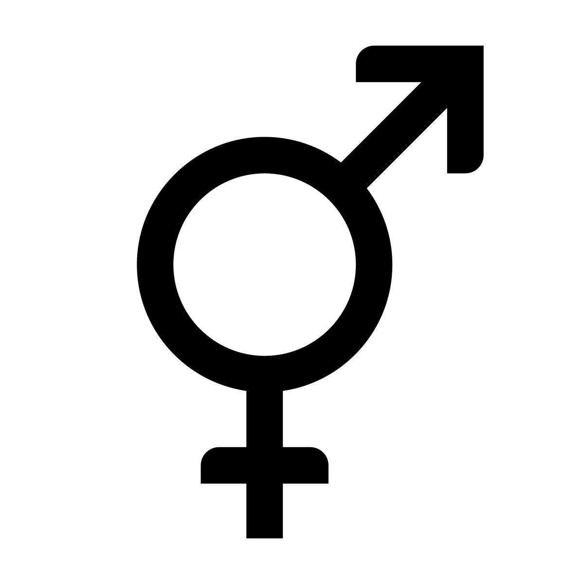 glyph neue style transgênero icon