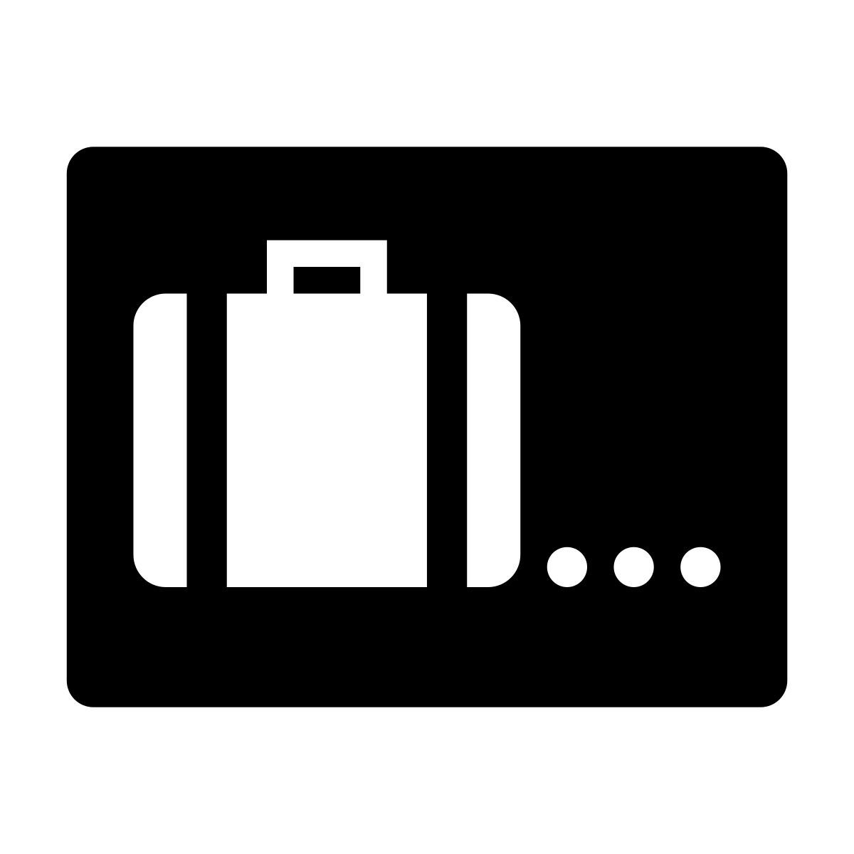 glyph neue style 여행 icon
