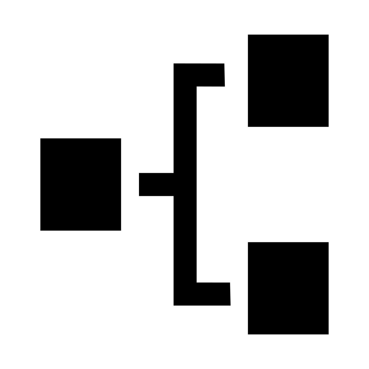 glyph neue style estructura de árbol icon