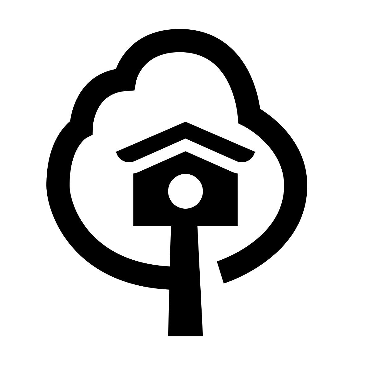 glyph neue style baumhaus icon