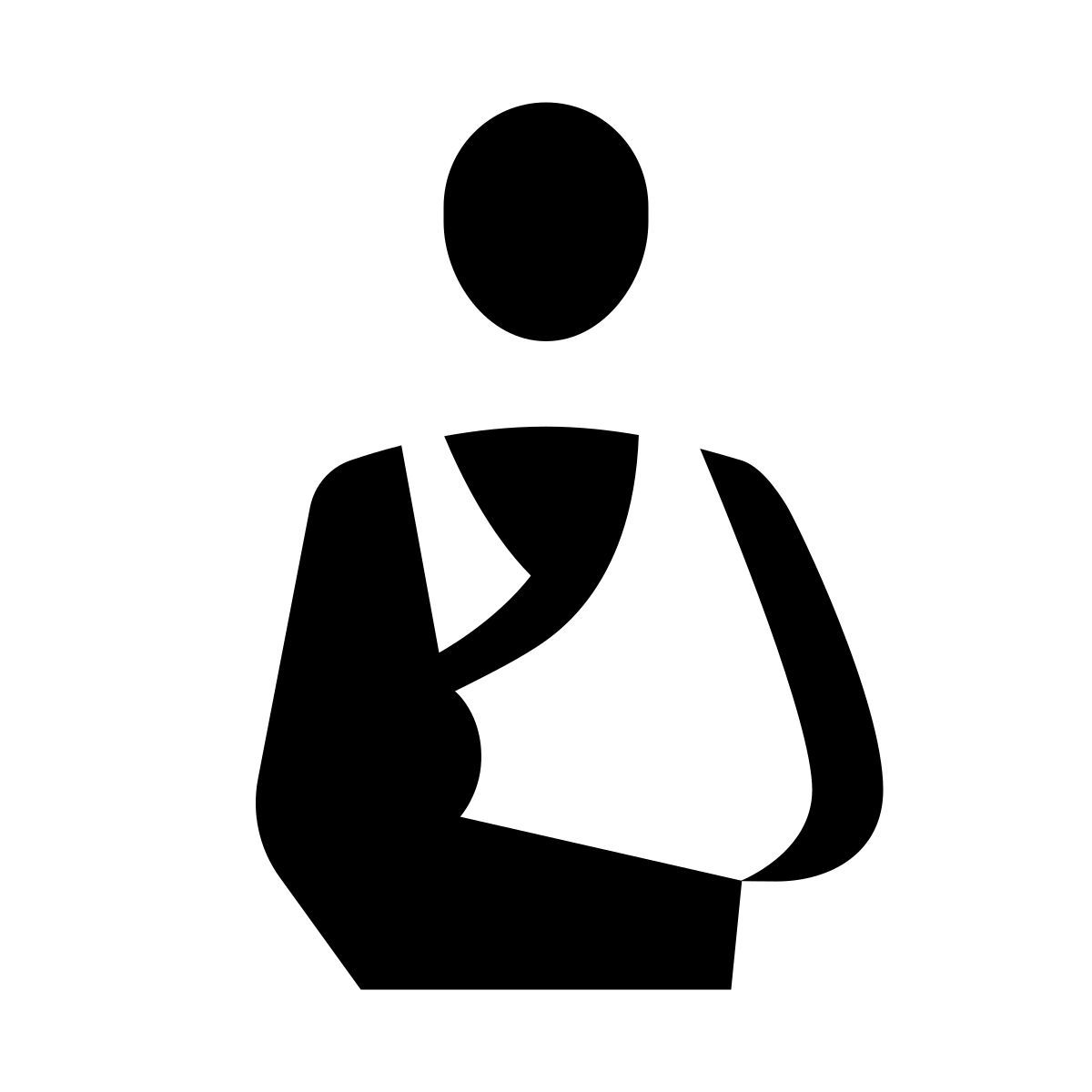 glyph neue style bandage triangulaire icon